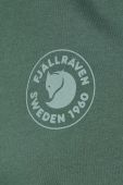 Бавовняний лонгслів Fjallraven 1960 Logo колір зелений