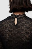 Лонгслів AllSaints FRANCESCO LACE жіночий колір чорний