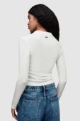 Лонгслів AllSaints HALLIE жіночий колір білий