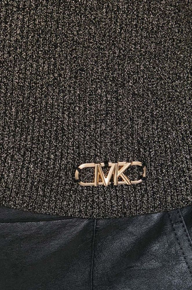Светр MICHAEL Michael Kors жіночий колір золотий півгольф фото 6