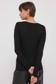Лонгслів United Colors of Benetton жіночий колір чорний (3654927)