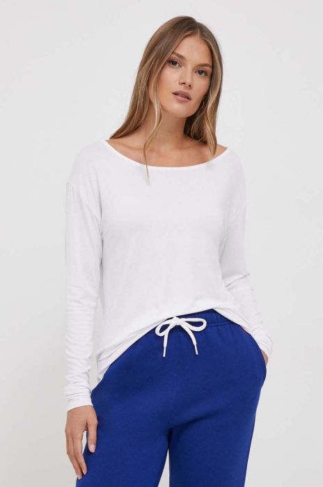 Лонгслів United Colors of Benetton жіночий колір білий (3656728)