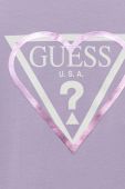 Дитячий лонгслів Guess колір фіолетовий (3296572)