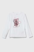 Дитячий лонгслів Guess колір білий (3362641)