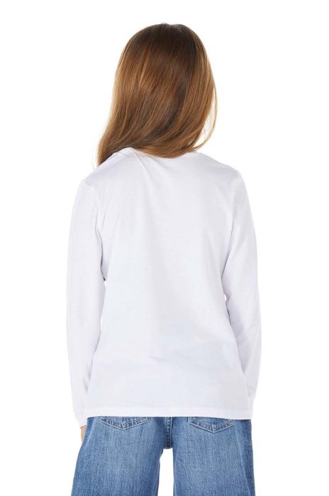 Дитячий лонгслів Guess колір білий (3372610)