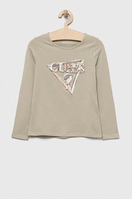 Дитячий лонгслів Guess колір зелений (3321962) Дитячий лонгслів Guess колір зелений (3321962)