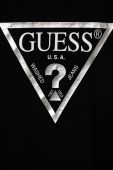 Дитячий бавовняний лонгслів Guess колір чорний (3369289)