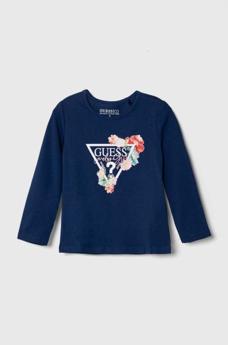 Дитячий лонгслів Guess колір синій (3523167) Дитячий лонгслів Guess колір синій (3523167)