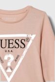 Дитячий бавовняний лонгслів Guess колір рожевий (3437372) Дитячий бавовняний лонгслів Guess колір рожевий (3437372)