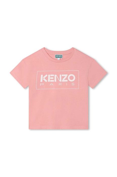 Дитяча бавовняна футболка Kenzo Kids колір рожевий (3408231)