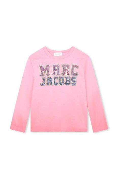 Дитячий бавовняний лонгслів Marc Jacobs колір рожевий (3419361) Дитячий бавовняний лонгслів Marc Jacobs колір рожевий (3419361)
