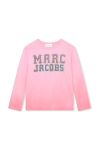 Дитячий бавовняний лонгслів Marc Jacobs колір рожевий (3419367)