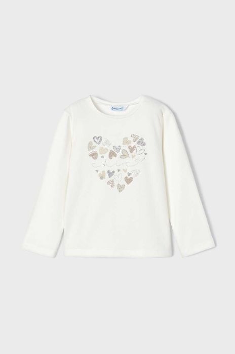 Дитячий лонгслів Mayoral колір бежевий (3414296)