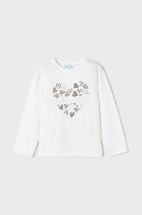 Дитячий лонгслів Mayoral колір бежевий (3414336) Дитячий лонгслів Mayoral колір бежевий (3414336)