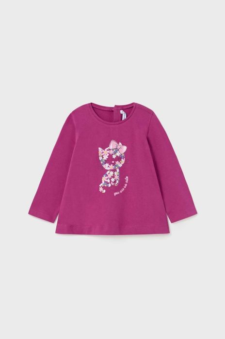 Лонгслів для немовлят Mayoral колір фіолетовий