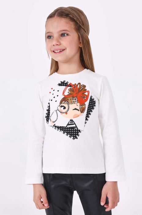 Дитячий лонгслів Mayoral колір червоний (3414497) Дитячий лонгслів Mayoral колір червоний (3414497)