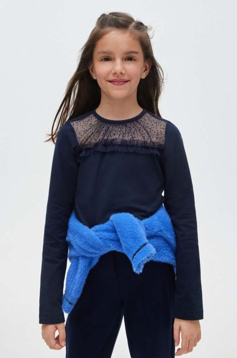 Дитячий лонгслів Mayoral колір синій (3423863) Дитячий лонгслів Mayoral колір синій (3423863)