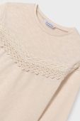 Дитячий лонгслів Mayoral колір бежевий (3437431) Дитячий лонгслів Mayoral колір бежевий (3437431)