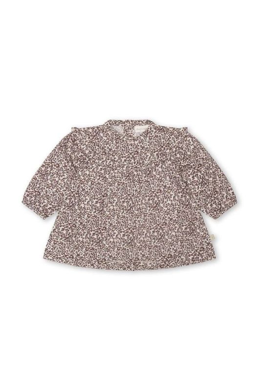 Дитяча бавовняна блузка That's mine 024861 Santu Shirt колір коричневий візерунок фото 2