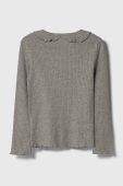 Дитячий лонгслів United Colors of Benetton колір сірий (3388526)