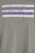 Дитячий лонгслів United Colors of Benetton колір сірий (3390830)