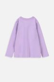 Дитячий лонгслів Coccodrillo колір фіолетовий