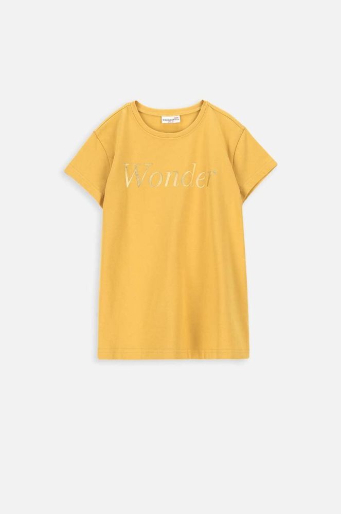 Дитяча футболка Coccodrillo колір жовтий (3506869)
