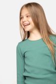 Дитячий лонгслів Coccodrillo колір зелений (3506896)