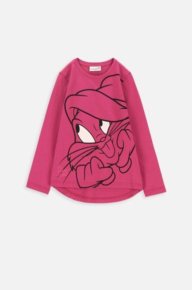 Дитячий лонгслів Coccodrillo x Disney колір рожевий фото 2