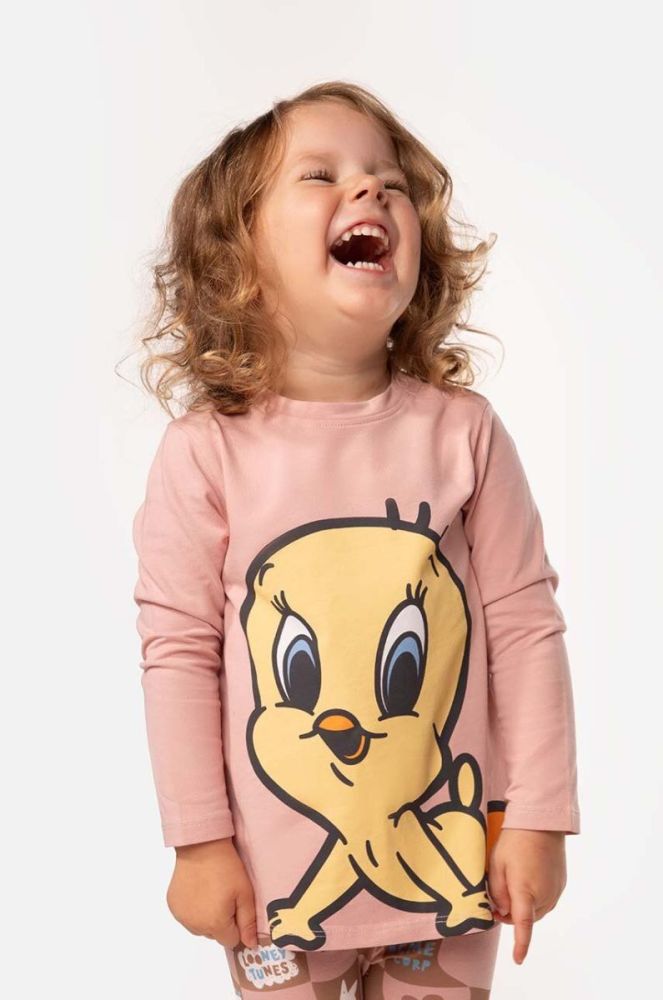 Лонгслів для немовлят Coccodrillo x Disney колір рожевий фото 6