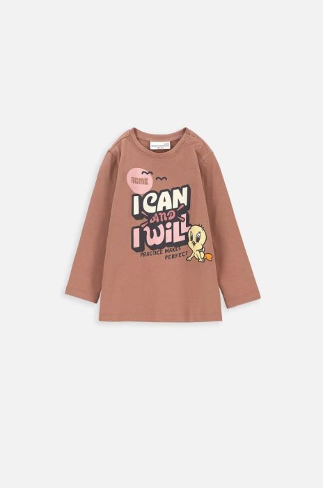 Лонгслів для немовлят Coccodrillo x Disney колір коричневий