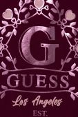 Дитячий лонгслів Guess колір бордовий