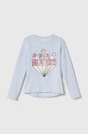 Дитячий лонгслів Guess колір блакитний (3582271)