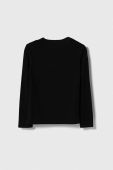 Дитячий лонгслів Guess колір чорний (3601654)