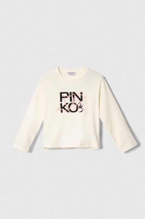 Дитячий лонгслів Pinko Up колір бежевий (3428501) Дитячий лонгслів Pinko Up колір бежевий (3428501)
