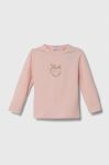 Дитячий лонгслів Pinko Up колір рожевий (3428511)