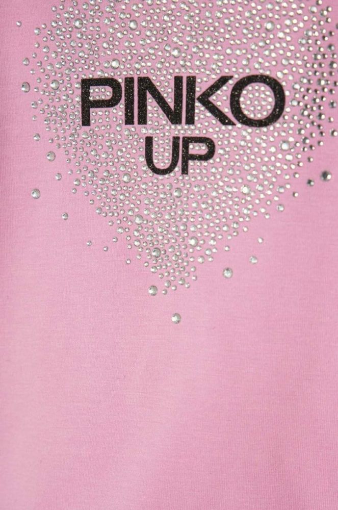 Лонгслів для немовлят Pinko Up колір рожевий з коміром (3541168) фото 3
