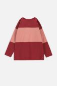 Дитячий лонгслів Coccodrillo колір бордовий (3634494)