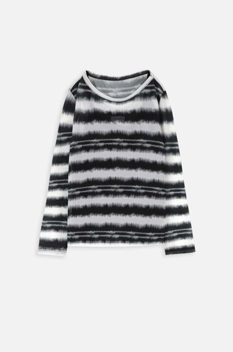 Дитячий лонгслів Coccodrillo колір чорний (3470456)