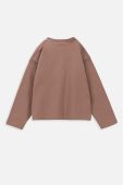 Дитячий лонгслів Coccodrillo колір коричневий (3634532)