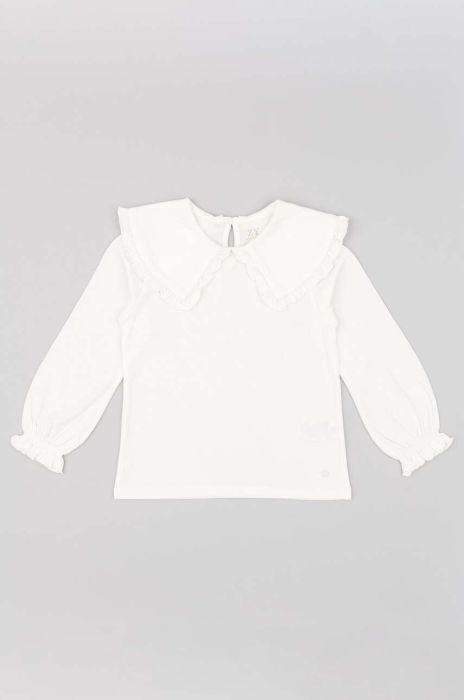 Дитячий лонгслів zippy колір білий (3582292)