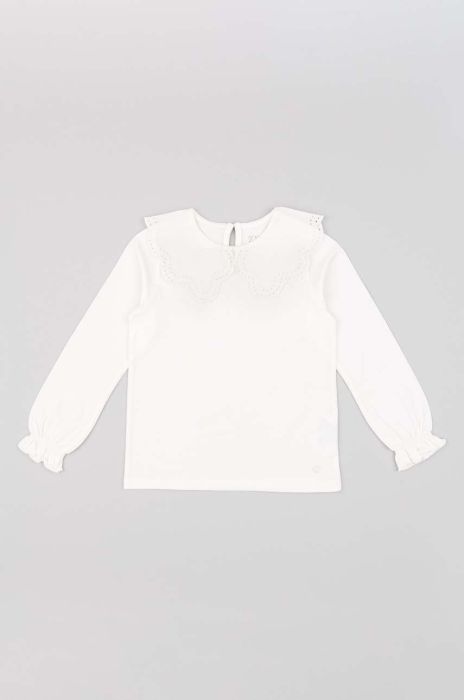 Дитячий лонгслів zippy колір білий (3582300)