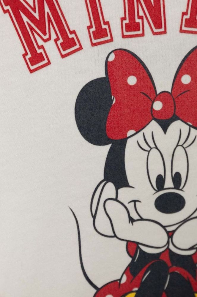 Бавовняний лонгслів для немовлят zippy x Disney колір білий фото 3