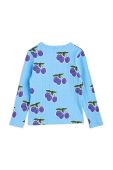 Дитячий лонгслів Mini Rodini візерунок колір блакитний (3466049)