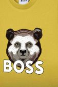 Бавовняний лонгслів для немовлят BOSS колір зелений з принтом (3511545) Бавовняний лонгслів для немовлят BOSS колір зелений з принтом (3511545)