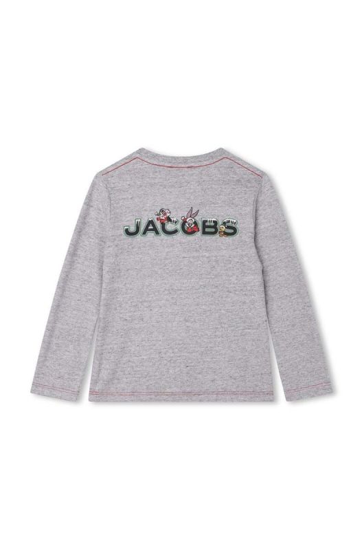 Дитячий бавовняний лонгслів Marc Jacobs x Looney Tunes колір сірий з принтом (3452591) фото 2