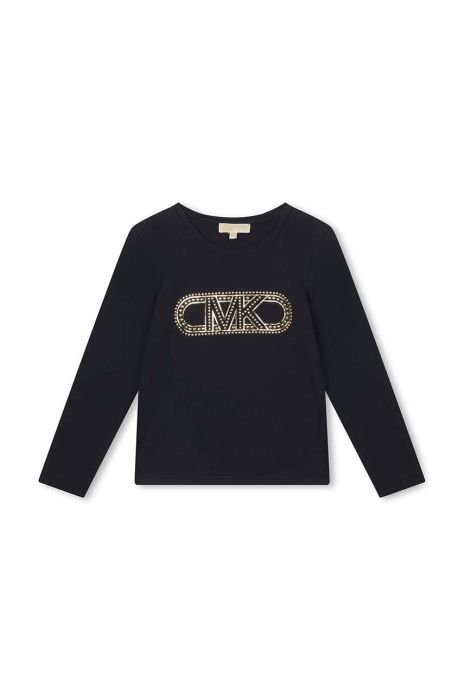 Дитячий лонгслів Michael Kors колір синій з принтом (3423965) Дитячий лонгслів Michael Kors колір синій з принтом (3423965)