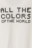 Дитячий бавовняний лонгслів United Colors of Benetton колір білий з принтом (3397526) Дитячий бавовняний лонгслів United Colors of Benetton колір білий з принтом (3397526)