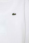 Дитячий бавовняний лонгслів Lacoste колір білий однотонний (3650492)