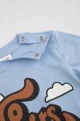 Лонгслів для немовлят Coccodrillo з принтом колір блакитний (3585420)